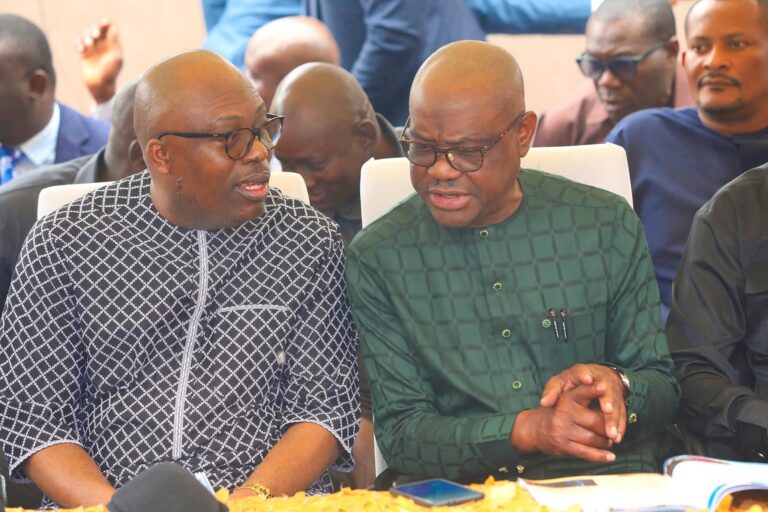 Fubara Attends Wike’s Uncle Burial Amid Renewed Political Truce in Rivers Fubara Wike