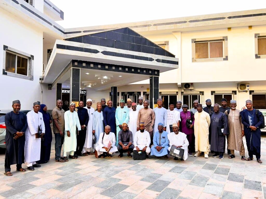 Group photo of participants shortly after the Mechanization Summit organized by Sasakawa Africa Association in Kano State, Nigeria.