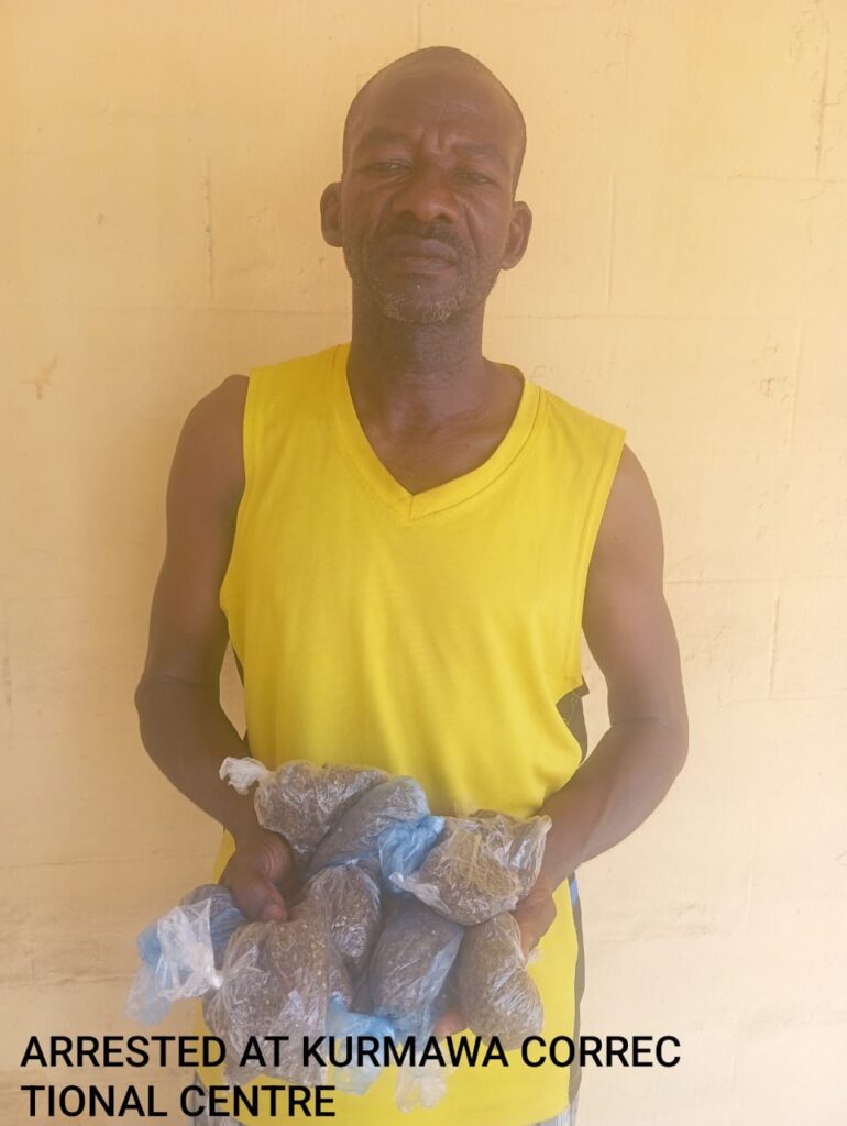 Police Arrest Man For Smuggling “Indian Hemp” Into Kano Correctional Center Hamisu Mamuda