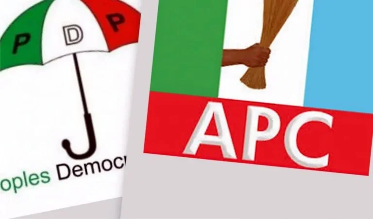 Adamawa Speaker, 13 Lawmakers Quit PDP Amid Defection Rumours PDP APC LOGO.jpg