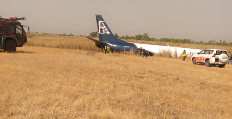 Aircraft Suffers Tyre Burst, Skids Off Abuja Airport Runaway PLANE CRASH