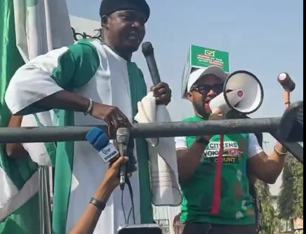 Protesters Return To NASS, Demand Mandatory Election Results Transmission PROTESTERS