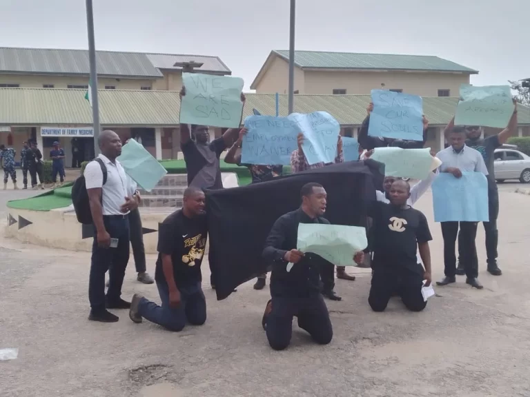 Doctors Protest Manpower Shortage At Federal Teaching Hospital Protesting Doctors