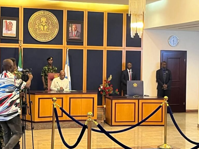 Rivers Sole Administrator Assumes Office, Convenes Security Meeting Rivers Administrator