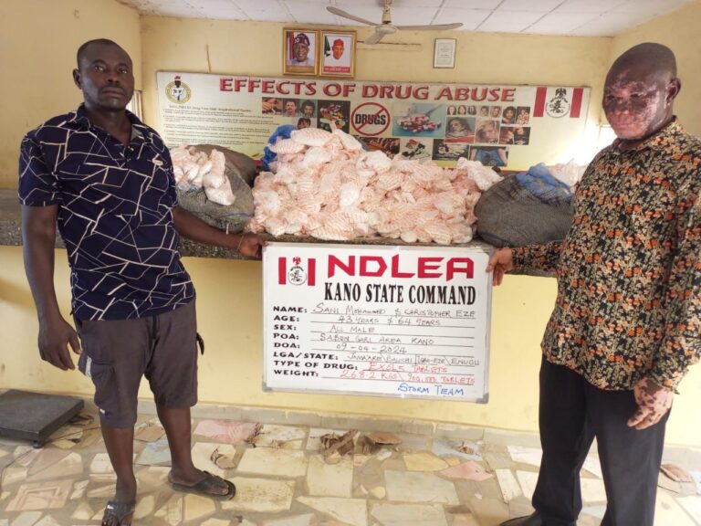 NDLEA Recovers 900, 000 Opioid Pills, Arrests Suspects in Kano SANI MUHAMMED