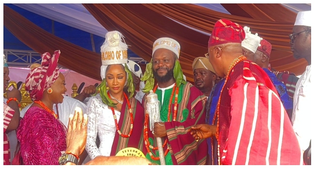 Seyi Tinubu Conferred With Prestigious Chieftaincy Title By Alaafin Seyi Tinubu1