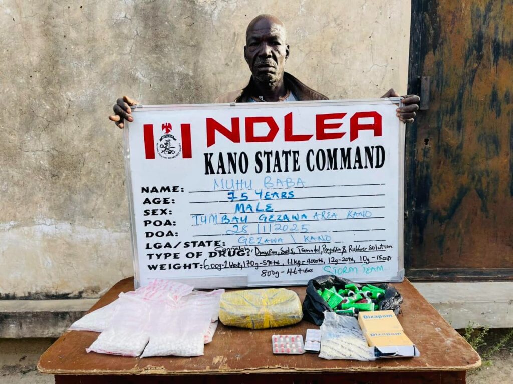 NDLEA Arrests 75-Year-Old Drug Trafficker In Kano WhatsApp Image 2025 02 04 at 8.25.54 PM