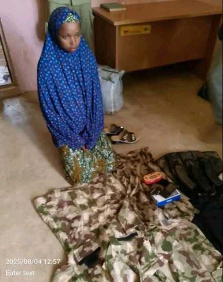 Troops Arrest Woman With Military Gear, Loaded Magazines In Katsina WhatsApp Image 2025 08 05 at 10.31.02 AM (1)