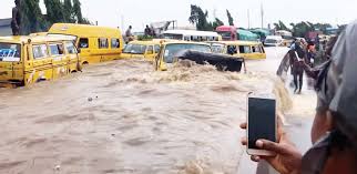 Lagos Flood: Seven Rescued From Collapsed Building, Traffic Disrupted flood