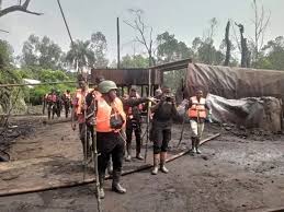 Over 50 Illegal Refineries Discovered In Bayelsa Forest oil2