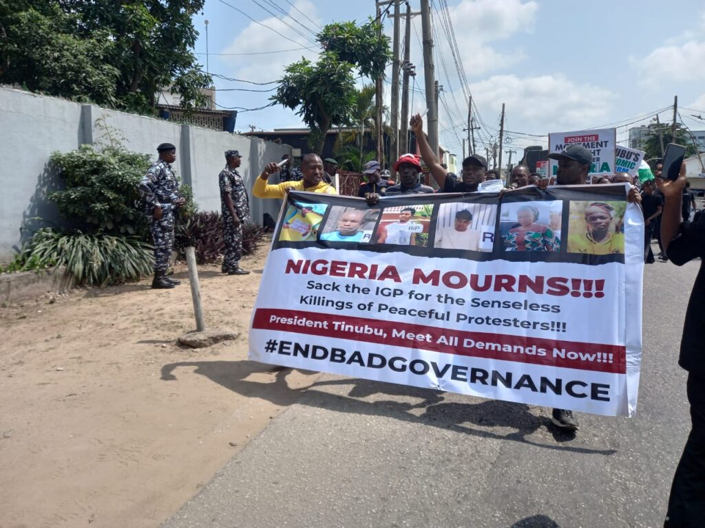 #EndBadGovernanceInNigeria Organizers Demand IGP’s Dismissal Following Killing Of Protesters protesters